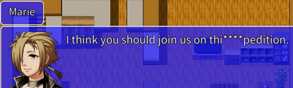 "I think you should join us on thi****pedition."